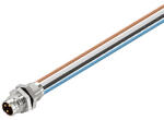 Weidmüller Beépíthető csatlakozó, M8, tű, egyenes, 4pólus, SAIE-M8S-4-0.5U-FP-M8 1078720000 Weidmüller (1078720000)