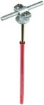 DEHN 273742 Vezetőtartó Rd 7-10 mm-hez St/tZn felső bilinccsel ZG műanyag dübellel 230 mm LH ZS 7.10 AB D10X240 STTZN ZG (273742)