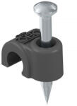 OBO ISO Nagel-Clip 10mm, L25, fekete 2232235 (2232235)
