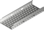 BAKS 161524 KOJ50H60/3 kábeltálca 60×50×3000 mm szalaghorganyzott 1, 0 mm anyagvastagság 24x 35 mm oldalnyílásokkal, villamos kábelek nyomvonalvezetéséhez (161524)