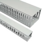 KOPOS Perforált kábelcsatorna 50x50 sötétszürke halogénmentes, RK 50X50 HF LD Kopos (42 fm/köteg) (RK 50X50 HF_LD)