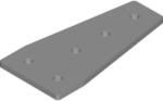 BAKS 663200 LCP12 Sínösszekötő szűkítőelem 164x80/ 40 mm 40/ 41 mm sínhez, cinkpelyhes horganyzás, anyagvastagság 6, 0 mm összekötőelem (663200)