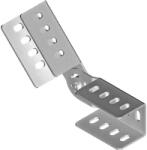BAKS 661303 LWP Sínösszekötő csuklós sarokelem 40/ 41 mm sínhez, szalaghorganyzott, anyagvastagság 3, 0 mm összekötőelem, kábelvezetési elemek csatlakoztatásához (661303)