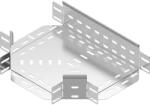 BAKS 182650 TKP500H80 Kábeltálca T-idom 80x 500 mm, anyagvastagság 1, 5 mm, villamos kábelek nyomvonalvezetéséhez (182650)