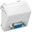 OBO modul 45 VGA csatlakozó aljz. Hüvely csavaros rögzítéssel 45x45mm, hófehér 6104622 (6104622)