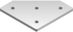 BAKS 662900 LCP9 Sínösszekötő sarokelem 110x 110 mm 40/ 41 mm sínhez, cinkpelyhes horganyzás, anyagvastagság 6, 0 mm összekötőelem (662900)