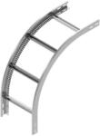 BAKS 449010 LPDZP100H45N Kábellétra külső sarokidom függőleges 45x 100 mm 90 fokos szalaghorganyzott, anyagvastagság 1, 5 mm (449010)