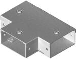 BAKS 811010 TKMP100H50 Kábeltálca T-idom 50x 100 mm, anyagvastagság 1, 5 mm, fedéllel, villamos kábelek nyomvonalvezetéséhez (811010)