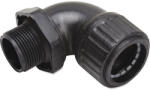 Univolt Ívelt csőcsatlakozó anya nélkül, halogénmentes IP54 SEG 3232 fekete 032662 Univolt (032662)