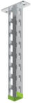 BAKS 752008 WPCB800 függesztett oszlop fejlemezzel 50×35×800 mm U-profil védősapkával tartóoszlop, kábelvezetési elemek rögzítéséhez (752008)