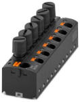 Phoenix Contact Elosztóblokk PTFIX 10/6X4-SILED 24 0, 2-0, 6mm2, fekete, 6, 3A 24V NS 15, pattintós csatlakozás, 1172142 (1172142)