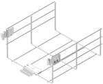 BAKS 941510 L1KDSZ100H110/02 Rácsos kábeltálca összekötő Click 110×100×200 mm horganyzott, villamos kábelek nyomvonalvezetéséhez (941510)