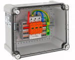 OBO PV-rendszer tokozatban T1+T2 4 PV-String - 1 WR-MPP 900V DC, világos szürke 5088450 (5088450)