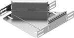 BAKS 156403 RKPBJ100/50H50 Kábeltálca szűkítőidom 50x100/ 50 mm jobbos, anyagvastagság 1, 0 mm, perforáció nélkül, villamos kábelek nyomvonalvezetéséhez (156403)