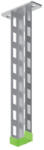 BAKS 762320 WPBM200 függesztett oszlop fejlemezzel 60×32×200 mm, tűzihorganyzott tartóoszlop, kábelvezetési elemek rögzítéséhez (762320)