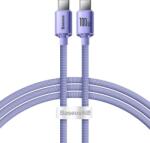 Baseus CAJY000605 Crystal Shine Series Cablu de Date USB-C - USB-C 100W 1, 2m Violet