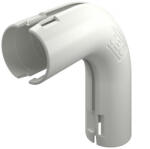 OBO Quick-Pipe 90°-os könyök M25, hófehér 2154066 (2154066)