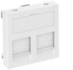 OBO adatátviteli csatlakozó 2 db C típusú csatlakozó modulh 45x45mm, hófehér 6119214 (6119214)