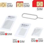 mobilNET Adaptor SIM 3-în-1 (nanoSIM. microSIM. SIM) Alb