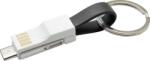 mobilNET Micro Breloc 3în1, USB-TypeC-Lightning, (Bulk), Negru