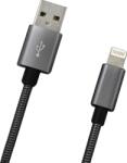 mobilNET cablu de date Lightning 2A 1m gri metalizat