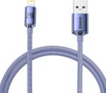 Baseus CAJY000005 Crystal Shine Series Cablu de date USB - Lightning 20W 1, 2m Mov