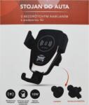 Mobilnet Suport de încărcare Qi 10W pentru ventilul auto - Negru
