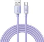 Baseus CAJY000505 Crystal Shine Series Cablu de Date USB - USB-C 100W 2m Violet