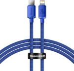 Baseus CAJY000203 Crystal Shine Series Cablu de Date USB-C - Lightning 20W 1, 2m Albastru