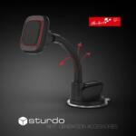 Sturdo Pro Sport suport magnetic pentru bord/parbriz cu nano-ventuze - negru