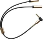 mobilNET Dual 2-în-1 split 3, 5mm Jack - Negru