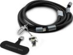 Karl Lagerfeld Ikonik breloc integrat cu cablu de încărcare USB-C/USB-C negru