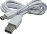 Aligator Cablu de date MicroUSB 2A cu conector MicroUSB prelungit (Potrivit pentru telefoane rezistente) 1m Alb
