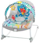 Baby Einstein Scaun muzical cu vibrații Kick to It Opus până la 18 kg (AGS16787-2) Sezlong balansoar bebelusi