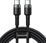 Baseus Cafule cablu de date cu încărcare rapidă USB-C - USB-C 100W 2m Gri-negru