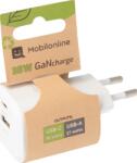 EKO Încărcător ECO 35W 2-porturi GaN (1x USB-C 35W PD + 1x USB-A 27W QC4.0) alb