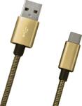 mobilNET Cablu de date USB-C 2A 1m Metalizat auriu