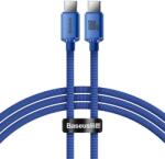 Baseus CAJY000603 Crystal Shine Series cablu de date USB-C - USB-C 100W 1, 2m albastru
