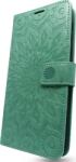 Forcell Husă tip carte Mezzo pentru Samsung Galaxy S21 FE cu model mandala - verde