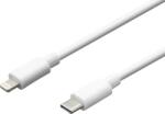 mobilNET Cablu de date Tip C - Lightning 2A, Ambalaj eco, Alb, 1m