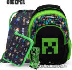 Astra Minecraft iskolatáska, hátizsák SZETT - 39 cm - Creeper (5901137234755SZ2)