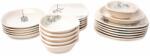 Hermia Ceramic Dinner Set (24 Pieces) Cream Blue Black TY001024F030A5191000AET600