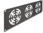 DeLock 19 rack takaró 3 ventilátor számára 120 x 120 mm méretű 3U sötétszürke