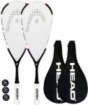  2 Squashütő készlet professzionális labdákkal és védőtartóval Nano Ti 115 - squash ütőkészlet, nano ti 115 squashütő, squash ütők 2 darab, ultrakönnyű 115 g squashütő, squash labdák 3 darab