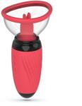 Crushious Pompa si Stimulator Clitoris Crushious Scarlet, Silicon, USB, Rosu