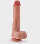 Crushious Dildo Realist Crushious Inviktus cu Ventuza, Silicon Lichid, Natural, 22 cm Dildo