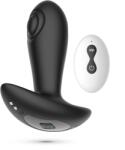 Crushious Vibrator Anal Crushious Octo, Remote Control, 10 Moduri Tapare si Vibratii, Silicon, Negru, USB, 12 cm