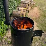  Kültéri BBQ tűzhely , bográcstartó, üstház