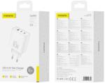 FONENG falitöltő Gan50-EU GaN PD 65W 2xUSB-C + 1xUSB QC3.0 Fehér - studioeszkozok