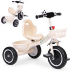 ECOTOYS Háromkerekű tricikli, ECOTOYS WQL-1999, szürke, tartós EVA habkerekek, csengő, 2 kosár, teherbírás: 25 kg (TF3820)